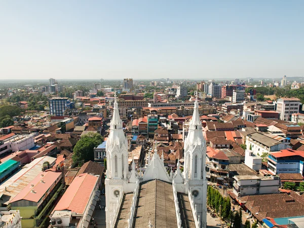 Vista desde la Torre de la Biblia en la ciudad de Thrissur — Foto de Stock