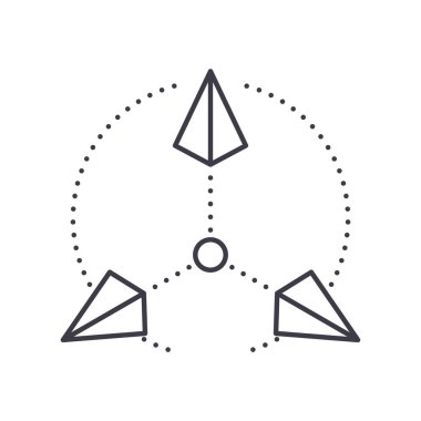 3d simgesi, doğrusal izole edilmiş illüstrasyon, ince çizgi vektörü, web tasarım işareti, düzenlenebilir çizgi konsept sembolü beyaz arkaplan üzerinde.