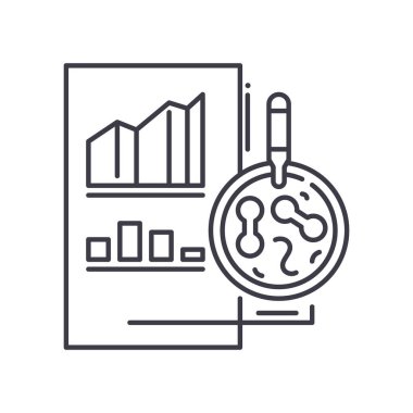 Petri kabı simgesi, doğrusal izole edilmiş illüstrasyon, ince çizgi vektörü, web tasarım işareti, beyaz arkaplanda düzenlenebilir inme ile ana çizgi konsept sembolü.