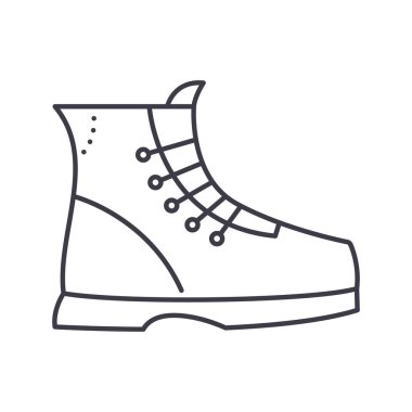 Çizme simgesi, doğrusal izole edilmiş illüstrasyon, ince çizgi vektörü, web tasarım işareti, düzenlenebilir çizgi konsept sembolü beyaz arkaplan üzerinde.