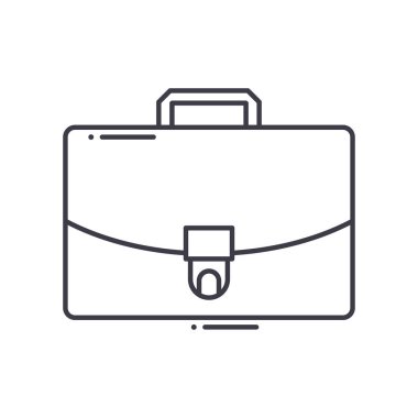 Brieface simgesi, doğrusal izole edilmiş illüstrasyon, ince çizgi vektörü, web tasarım işareti, düzenlenebilir çizgi konsept sembolü beyaz arkaplan üzerinde.