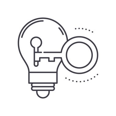 Başarı simgesi, doğrusal izole edilmiş illüstrasyon, ince çizgi vektörü, web tasarım işareti, düzenlenebilir beyaz arkaplan üzerinde çizgi konsept sembolü.