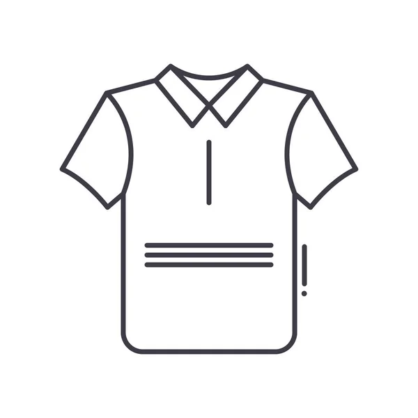 Reserve shirt icoon, lineaire geïsoleerde illustratie, dunne lijn vector, web design teken, schets concept symbool met bewerkbare slag op witte achtergrond. — Stockvector