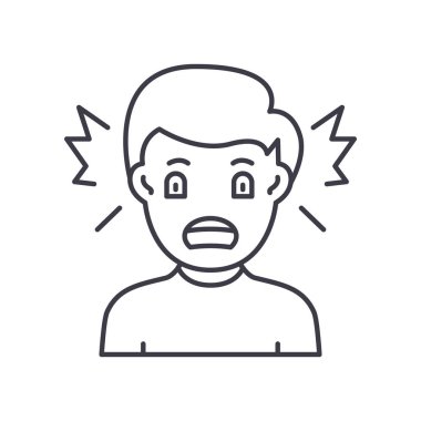 Kavram simgesi, doğrusal izole illüstrasyon, ince çizgi vektörü, web tasarım işareti, düzenlenebilir çizgi konsept sembolü beyaz arkaplan üzerinde.