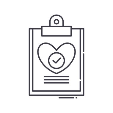 Sonuç simgesi, doğrusal izole edilmiş illüstrasyon, ince çizgi vektörü, web tasarım işareti, düzenlenebilir beyaz arkaplan üzerinde çizgi konsept sembolü.