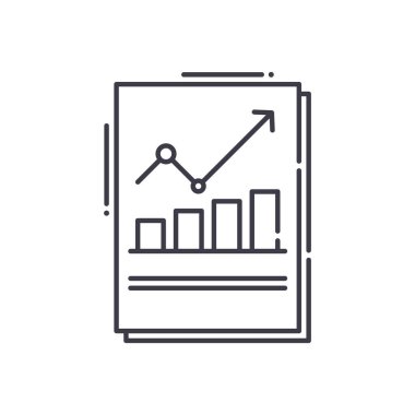Açıklamalar simgesi, doğrusal izole edilmiş illüstrasyon, ince çizgi vektörü, web tasarım işareti, düzenlenebilir çizgi konsept sembolü beyaz arkaplan üzerinde.