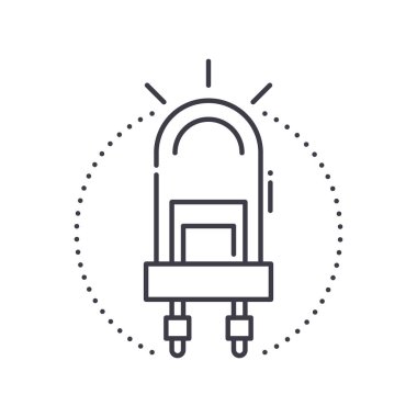 Liderlik simgesi, doğrusal izole resimleme, ince çizgi vektörü, web tasarım işareti, düzenlenebilir konsept sembolü beyaz arkaplan üzerinde.