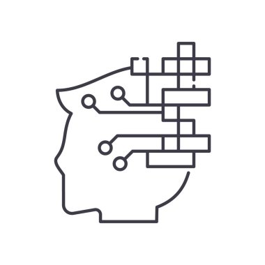 Dijital kapasite simgesi, doğrusal izole edilmiş illüstrasyon, ince çizgi vektörü, web tasarım işareti, düzenlenebilir konsept sembolü beyaz arkaplan üzerinde.