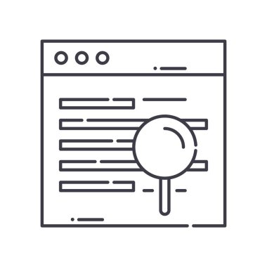 Dns simgesi, doğrusal izole edilmiş illüstrasyon, ince çizgi vektörü, web tasarım işareti, düzenlenebilir çizgi konsept sembolü beyaz arkaplan üzerinde.