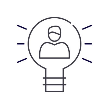 Pazarlama stratejisi simgesi, doğrusal izole resimleme, ince çizgi vektörü, web tasarım işareti, düzenlenebilir konsept sembolü beyaz arkaplan üzerinde.