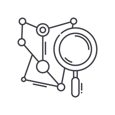 Simgeyi şifrele, doğrusal izole edilmiş illüstrasyon, ince çizgi vektörü, web tasarım işareti, düzenlenebilir konsept sembolü beyaz arkaplan üzerinde.