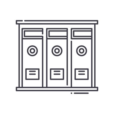 Belge simgesi, doğrusal izole edilmiş illüstrasyon, ince çizgi vektörü, web tasarım işareti, düzenlenebilir beyaz arkaplan üzerinde çizgi konsept sembolü.