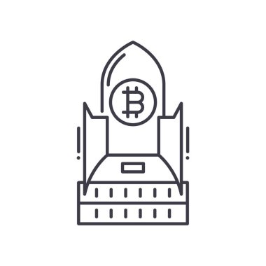 Gelir simgesi, doğrusal izole edilmiş illüstrasyon, ince çizgi vektörü, web tasarım işareti, düzenlenebilir beyaz arkaplan üzerinde çizgi konsept sembolü.