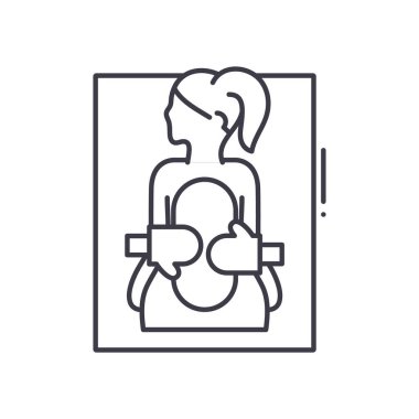 Hamam simgesi, doğrusal izole edilmiş illüstrasyon, ince çizgi vektörü, web tasarım işareti, düzenlenebilir çizgi konsept sembolü beyaz arkaplan üzerinde.