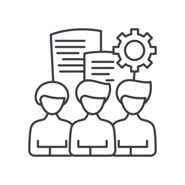 Simge tutuluyor, doğrusal izole edilmiş illüstrasyon, ince çizgi vektörü, web tasarım işareti, düzenlenebilir konsept sembolü beyaz arkaplan üzerinde.