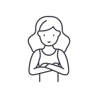 Ana simge, doğrusal izole çizim, ince çizgi vektörü, web tasarım işareti, düzenlenebilir konsept sembolü beyaz arkaplan üzerinde.