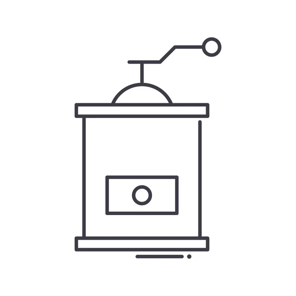 Bürokaffeebrecher-Symbol, linear isolierte Illustration, dünner Linienvektor, Webdesign-Schild, Umrisskonzept-Symbol mit editierbarem Strich auf weißem Hintergrund. — Stockvektor