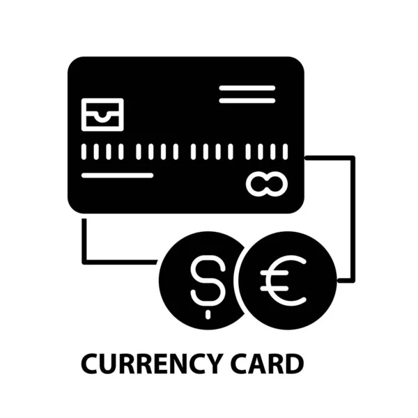 Icono de la tarjeta de moneda, signo de vector negro con movimientos editables, ilustración de concepto — Vector de stock