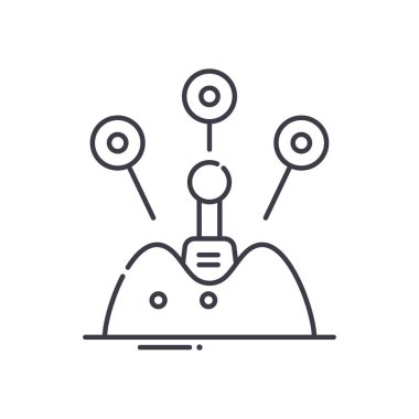 Opportunity yönetim simgesi, doğrusal izole edilmiş illüstrasyon, ince çizgi vektörü, web tasarım işareti, düzenlenebilir konsept sembolü beyaz arkaplan üzerinde.