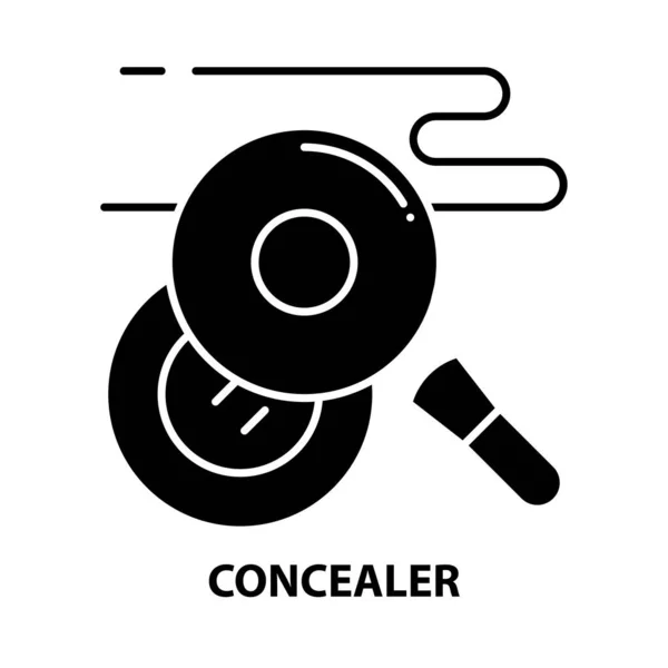Icono del corrector, signo de vector negro con trazos editables, ilustración de concepto — Vector de stock