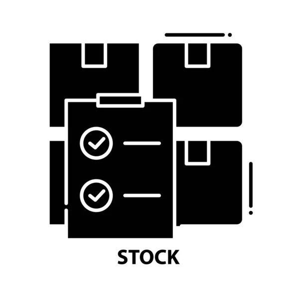 Stock icon, black vector sign with editable stroke, 컨셉트 일러스트 — 스톡 벡터