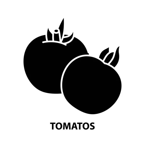 토마 토스 아이콘, 검정 벡터 사인 편집 가능 한 획, 컨셉 일러스트 — 스톡 벡터