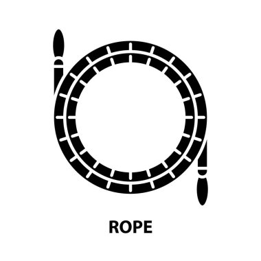 ip simgesi, düzenlenebilir vuruşlu siyah vektör işareti, konsept illüstrasyon