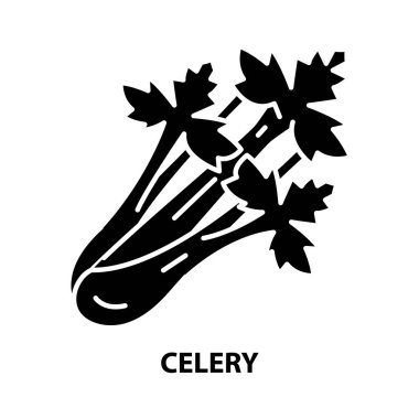 Kereviz sembolü simgesi, düzenlenebilir vuruşlarla siyah vektör işareti, konsept illüstrasyon