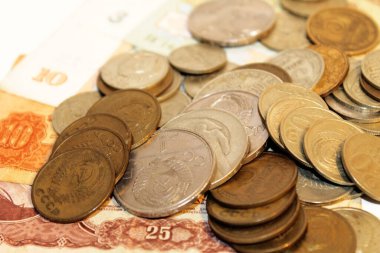 USSR money coins and banknotes
