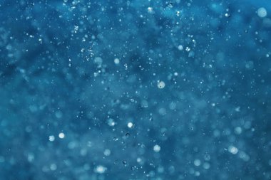 Işık mavi suya yansıyor, deniz, havuz, bulanık arkaplan, bokeh