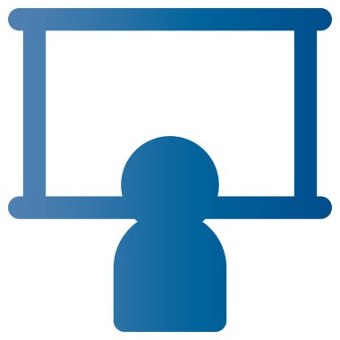 Web vektör illüstrasyonu için bir satırda açık koltuk simgesi simgesi