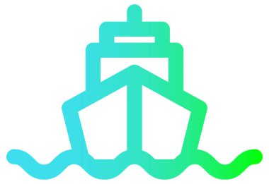 Taşıyıcı İHA vektör simgesi. biçim iki renkli düz sembol, yumuşak mavi ve beyaz renkler, yuvarlak açılar,