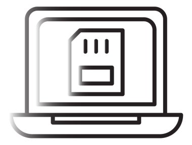 bilgisayar simgesi, vektör illüstrasyonu