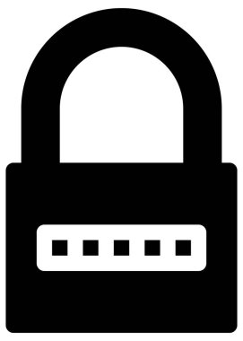 Beyazın üzerine basit ve minimalist vektör simgesi