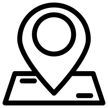 gps navigasyon işaretleyici vektör simgesi