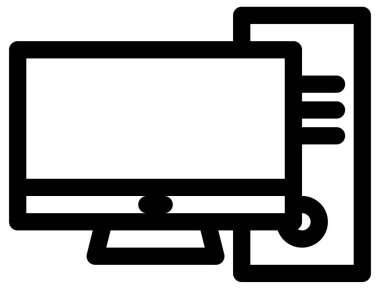 bilgisayar ve aygıt vektör simgesi