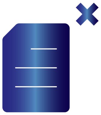 Mavi ve beyaz iş simgesinin vektör illüstrasyonu