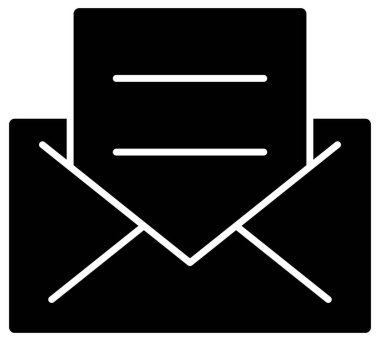 Beyazın üzerine basit ve minimalist vektör simgesi