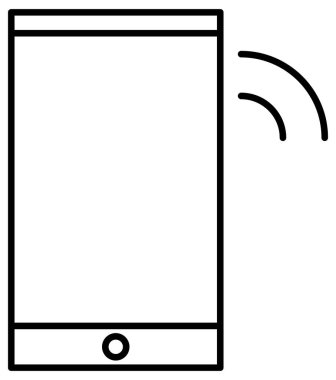 Modern siyah beyaz simgesinin vektör illüstrasyonu