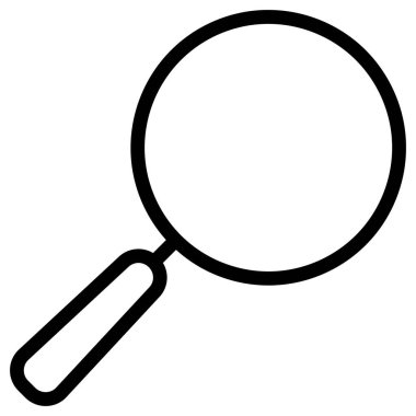 Büyüteç simgesi. vektör illüstrasyonu