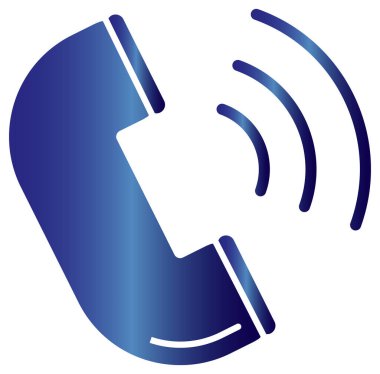 Mavi ve beyaz iş simgesinin vektör illüstrasyonu