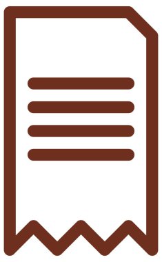 Beyazın üzerine basit ve minimalist vektör simgesi