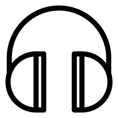 müzik kulaklığı vektör simgesi.