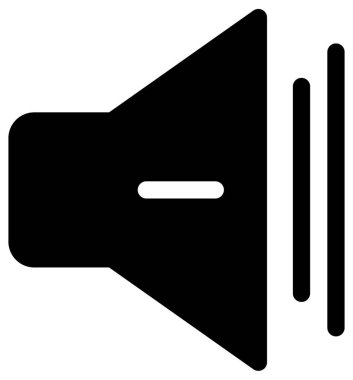 ses düğmesi, basit vektör simgesi