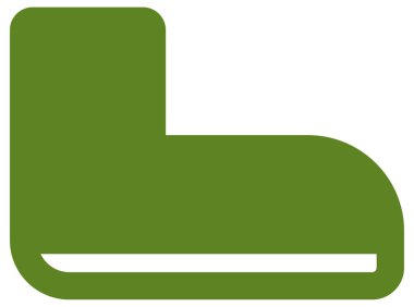 Beyazın üzerinde basit ve minimalist kamp vektör simgesi 