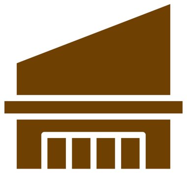 Beyazın üzerine basit ve minimalist vektör simgesi