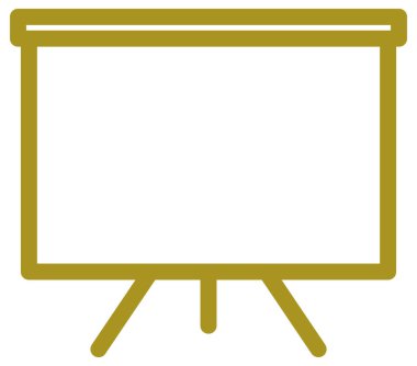 sunum tahtası vektör simgesi