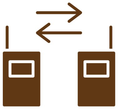 Beyazın üzerinde basit ve minimalist kamp vektör simgesi 
