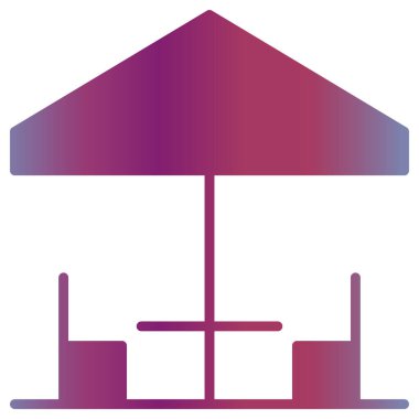 Pembe ve beyaz simgelerin vektör çizimi