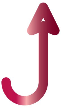 ok vektör simgesi, arayüz konsepti arkaplanı